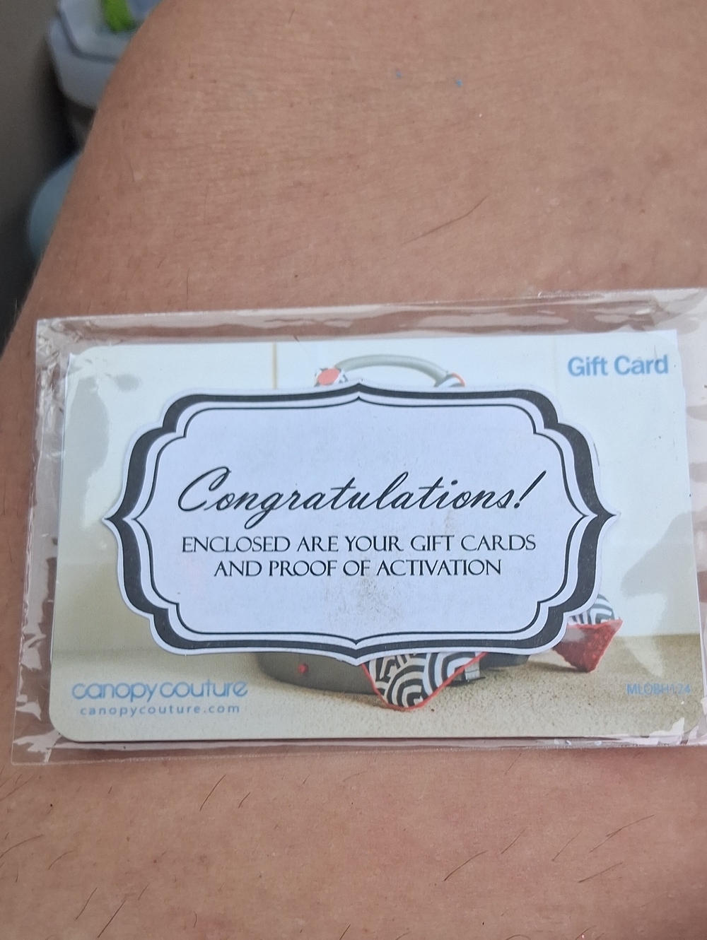 Little Wonders White and Black Congratulations Gift Card Sleeve